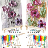 BAISITE Paint by Numbers Kit for Adults Beginners,12 Wx16 L 2 Pack Canvas for Painting Kits for Adults in Colorful Box 6566 Alre
