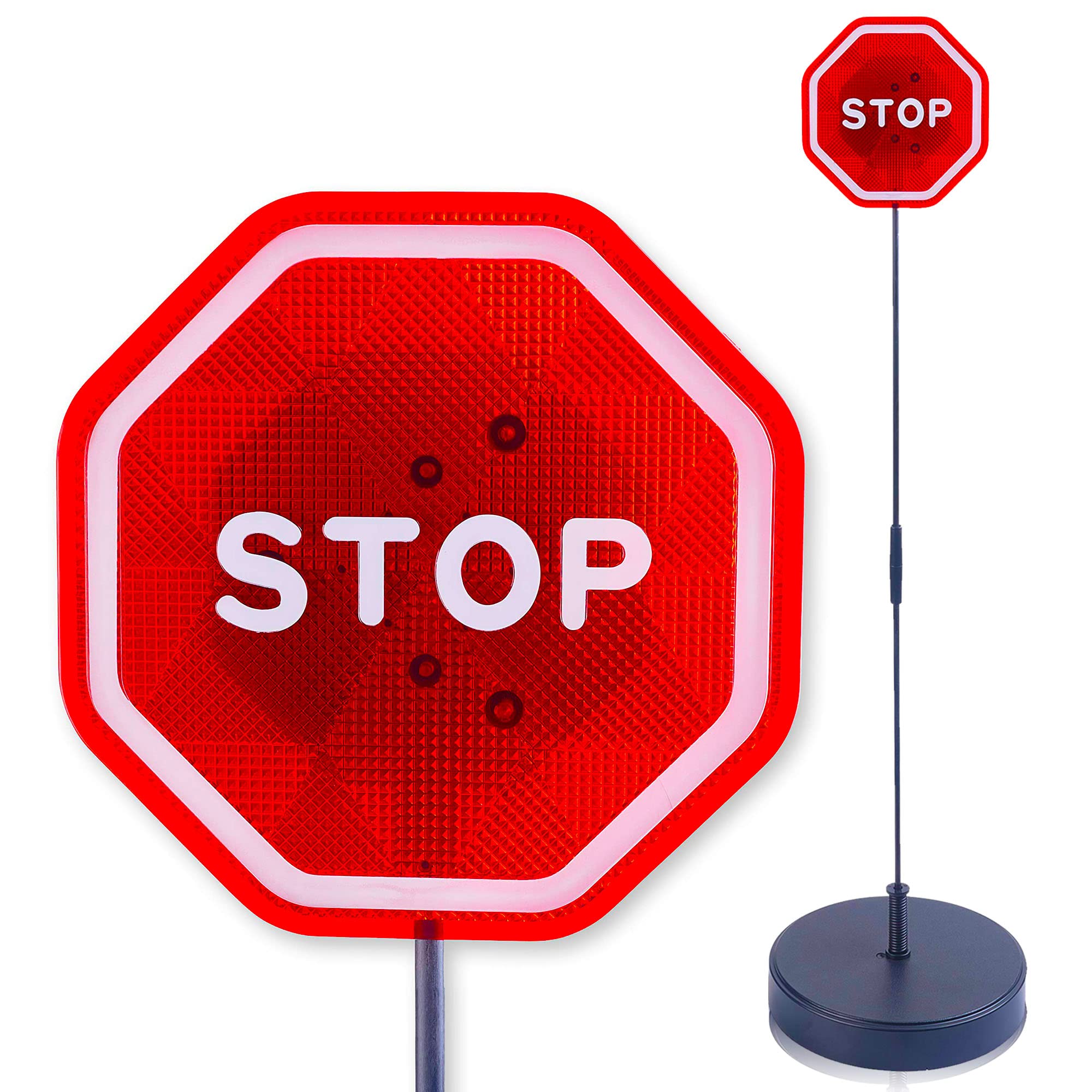 Andalus Brands Flashing Led Stop Sign Garage Parking Assistant System - Garage Car Stop Indicator - Driveway Markers and Car Gad