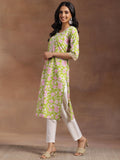 Libas Women'S Cotton Printed Straight Kurta (29050R Green Green S