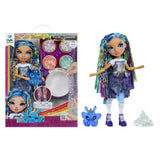 Rainbow High Rainbow Shimmers with Slime - Skyler, Blue 11Fashion Doll, Create a Rainbow Doll, Slime Kit, Pet Bunny, Kids Gi