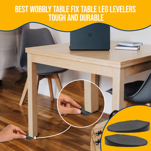 Stable Table - Black Restaurant Table Leg 30 Shim Wedges Premium Furniture Levelers Table Shims, Home Improvement DIY Levelers -