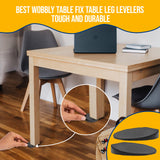 Stable Table - Black Restaurant Table Leg 30 Shim Wedges Premium Furniture Levelers Table Shims, Home Improvement DIY Levelers -