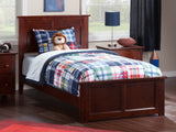 AFI, Madison Full Foundation Bed with Matching Footboard, Walnut