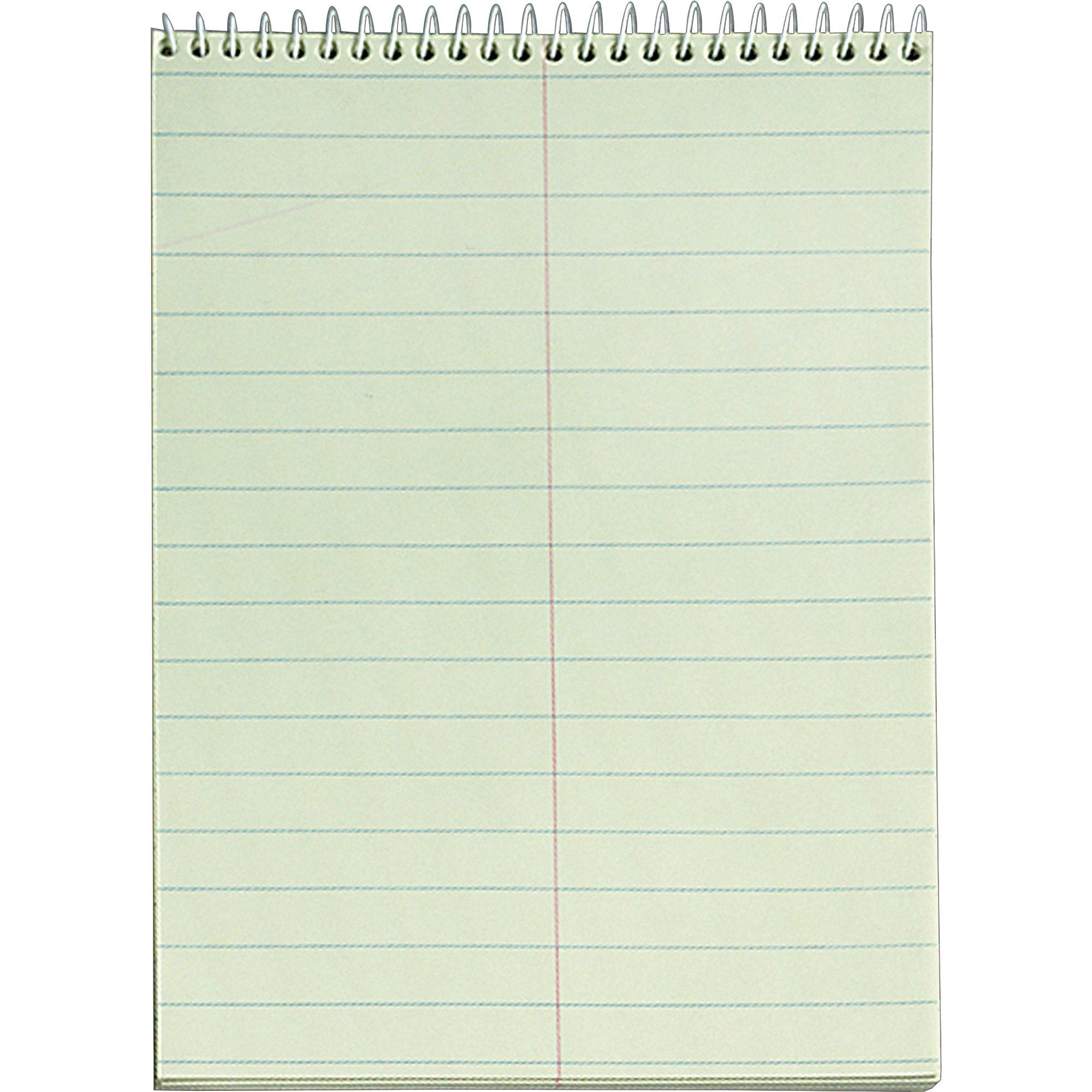 Tops Steno Books, 6 X 9, Gregg Rule, Green Tint Paper, 60 Sheets, 12 Pack (8001)