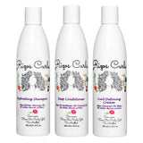 Rizos Curls Trio Bundle, Hydrating Shampoo & Deep Conditioner & Curl Cream Bundle, Gently Cleanse and Hydrate Curly Hair, Style 