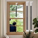 Window Locks for up and Down Windows(Black 2 Sets) for Cabin Window Privacy and Security-Adjustable18 to 30 in, Security Bars fo