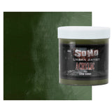 Soho Urban Artist Heavy Body Acrylic Paint - 500 ml Jar - Olive Green - Thick, Rich Color, Excellent Coverage, Professional Qual