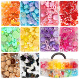 XSEINO About 1000pcs Acrylic Beads for Bracelet Making,Star Heart Flower Butterfly Candy Gummy Bear Kawaii Aesthetic Cute Beads 