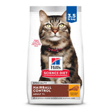Hill's Science Diet Hairball Control, Senior Adult 7+, Hairball Control Support, Dry Cat Food, Chicken Recipe, 3.5 lb Bag