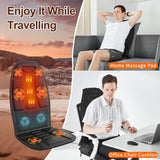 comrelax Massage Seat Cushion with Heat, Back Massager for Chair, Chair Massager for Full Body Massage, Deep Tissue Vibration Pa
