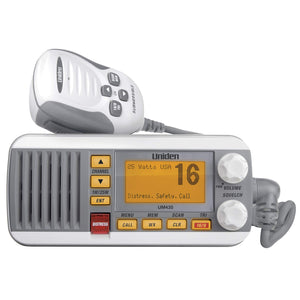 Uniden Um435 Advanced Fixed Mount Vhf Marine Radio, All Usa/International/Canadian Marine Channels Including New 4-Digit, Cdn