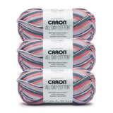 Caron All Day Cotton Morning Air Yarn - 3 Pack of 100g/3.5oz - 100% Mercerized Cotton - #4 Worsted (Medium) - 173 Yards - Knitti