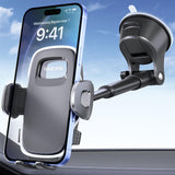 Car Phone Holder, Phone Holders for Your Car Dashboard Windshield, 360 Adjustable (4.8-7) Telescopic Arm, Suction Cup Cell Phone