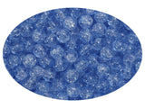 ZHFMLY 1050pcs Blue Crackle Glass Beads Handcrafted Round Lampwork Smooth Loose Beads for Bracelet & DIY Jewelry Making 6mm
