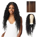 Sensationnel Butta Lace Hhm Wigs - Bohemian 28 Inch Human Hair Blend Extra Wide 5 Inch Parting Preplucked Hairline Glueless Lace
