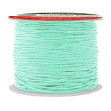 Mandala Crafts 1mm 109 Yards Aqua Cotton Waxed Cord for Jewelry Making Bracelet Cord Waxed String - Beading String Thread Jewelr