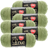 Red Heart Love Yarn6/PkLettuce, 6/Pk, Lettuce 6 Pack