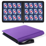 GEAoffice 12 Pocket Card Binder Holds 720 Cards - Sturdy PU Cover Trading Card Collection Holder Folders Album for YuGiOh, MTG, 