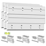 Z Clips 4 3 Pack - French Cleat Picture Hanger - Wall Mirror Mounting Bracket - Flush Mount Hanging Kit for Shelf, Painting, Fra