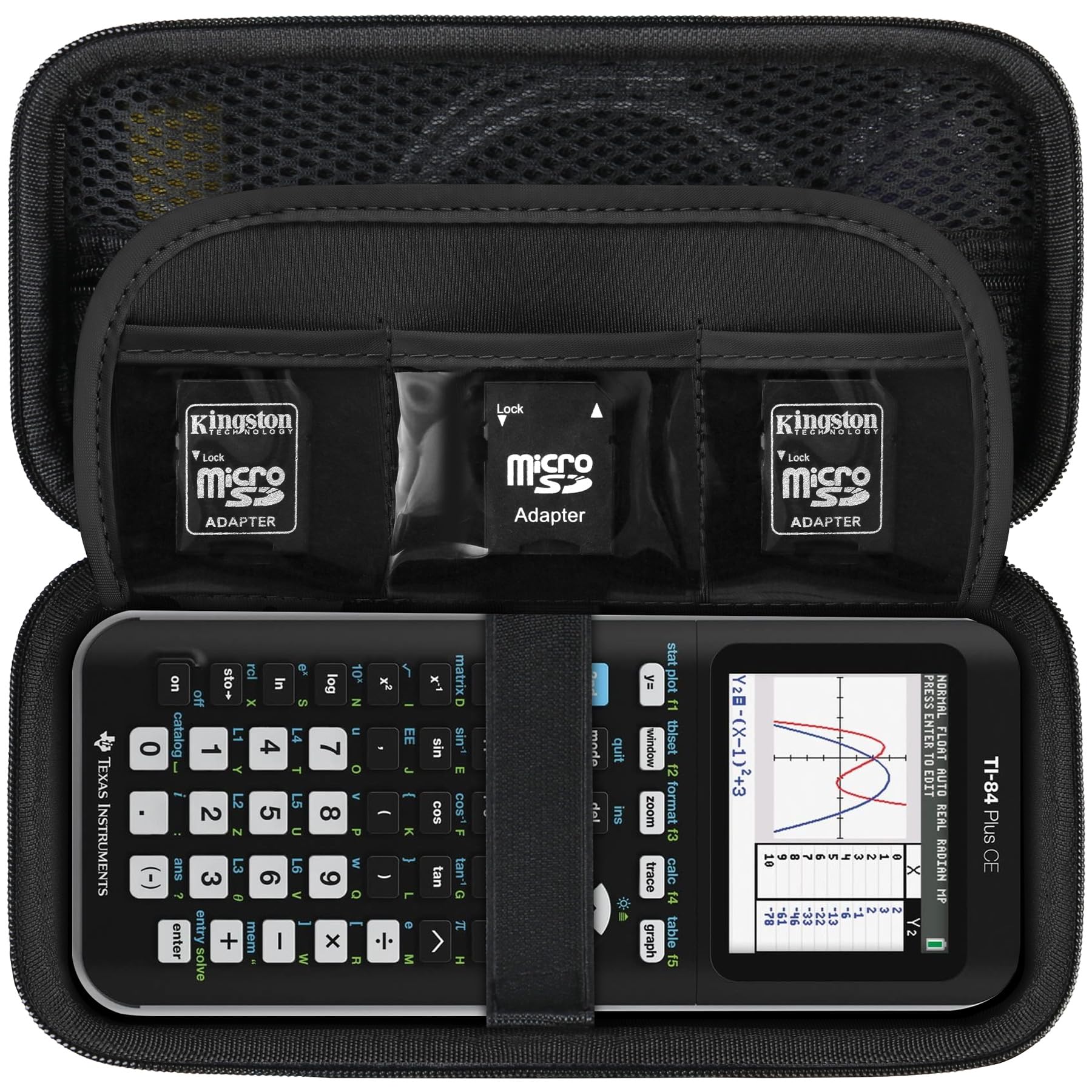 Supmay Hard Case for Texas Instruments TI-84 Plus CE/TI-84 Plus/TI-83 Plus CE/Casio fx-9750GIII Color Graphing Calculator, Stora