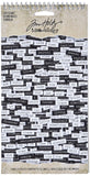 Tim Holtz Ideaology Chitchat Word Stickers, Black and White Matte Cardstock, 1088 Stickers, TH92998, 1/8