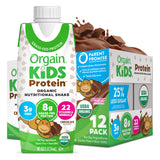 Orgain Organic Kids Nutritional Protein Shake, Chocolate, Healthy Kids Snacks, 8g Dairy Protein, 3g Fiber, 22 Vitamins & Mineral