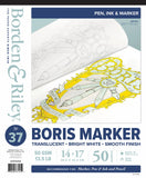 Borden & Riley Boris Layout Paper for Markers, 14 x 17, 50 Sheets