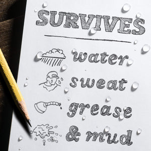 Rite In The Rain Weatherproof Hard Cover Notebook, 4.75 X 7.5X 0.625, Yellow Cover, Journal Pattern (No. 390F)