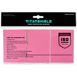 TitanShield (150 Sleeves/Bubblegum Pink) Standard Size Board Game Trading Card Sleeves Deck Protector for MTG, Dropmix