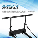 AeroPilates Pull-Up Bar - Pilates Exercise Bars - Pilates Accessories for AeroPilates Reformers - Pilates Workout for Home Gym W