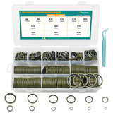 388 PCS 12 Sizes NBR Metal Bonded Sealing Washer Kit M6 M8 M10 M12 M14 M16 M18 M20 M22 M24 M27 M30 Automotive Self-Centred Metal