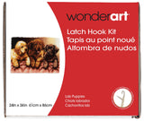 Wonderart Lab Puppies Latch Hook Kit, 24 X 34