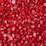 LAIDANLA Red Turquoise 400pcs Natural Chip Stone Beads 5-8mm Healing Crystal Irregular Gemstones Drilled DIY Loose Rocks Bead Cr