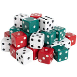 LEARNING ADVANTAGE Red, White and Green Dot Dice Set of 36, Multi (7366)