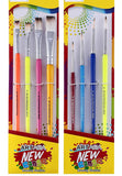 Art Asia 4Pc Round And 4Pc Flat Paintbrush Set For Watercolor And Acrylic Painting