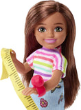 Barbie Chelsea Can Be Doll & Playset, Brunette Fashion Designer Small Doll With Removable Outfit & 8 Career Accessories