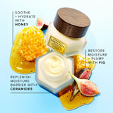Farmacy Ceramide Face Moisturizer - Honey Halo Hydrating Facial Moisturizer for Dry Skin - Plumps, Soothes + Restores Skin with