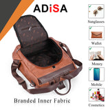 Adisa Faux Leather Backpack Bag For Women & Girls (Bp065-Bro),Brown,,B0DZHML2F4