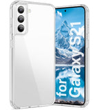 Vakoo Case for Samsung Galaxy S21 5G | Clear Anti-Yellowing, Hard Back, Military-Grade Drop Protection, Supports Wireless Chargi