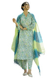 Gosriki Women'S Rayon Blend Printed Straight Kurta With Pant & Dupatta (Sthula Multi-Gs_L_Green_Large),Green,,B0CZP9XKWX