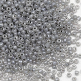 Bulk 4mm Grey Seed Beads for Jewelry Making 200 Grams About 3380pcs,6/0 Glass Craft for Making Earrings, Bracelets, Pendants, Wa