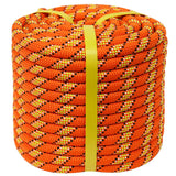 CRAYZA Double Braided Polyester Rope (1/2 in x 150 ft) Strong Arborist Rigging Rope 48 Strands for Tree Work Climbing Pulling Sa