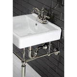 Kingston Brass Kb1606Al Heritage 4-Inch Centerset Lavatory Faucet With Metal Lever Handle, Polished Nickel