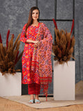 Anni Designer Women'S Cotton Blend Straight Printed Kurta With Pant & Dupatta (Ja Gadi Red-Ns_M_Red_Medium),Red,M,,,