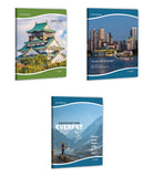 Gowoo Enchanting Everest & Seoul Reflections Ruled Notebook Set With Osaka Castle Cover Premium Travel Design, Artistic Writin