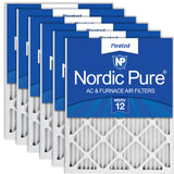 Nordic Pure 12x18x1 (11 1/2 x 17 1/2 x 3/4) Pleated MERV 12 Air Filters 6 Pack