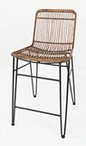 Jofran Inc. Weaver Hairpin Rattan Counter Barstool (Set Of 2)