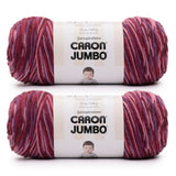 Caron Jumbo Pink Kiss Yarn - 2 Pack of 12oz/340g - Acrylic - #4 Worsted (Medium) - 595 Yards - Knitting & Crochet