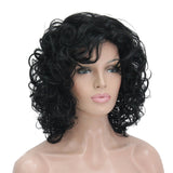 Lydell Short Soft Super Curly Layered Natural Movement Synthetic Wigs Medium Golden Brown