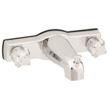 American Brass J68 Rv Tub/Shower Diverter With Crystal Handles And Shower Head - 8'', Chrome